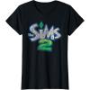 imageThe Sims Retro Distressed The Sims 2 Logo Video Game TShirtBlack
