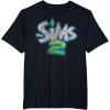 imageThe Sims Retro Distressed The Sims 2 Logo Video Game TShirtBlack