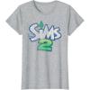 imageThe Sims Retro Distressed The Sims 2 Logo Video Game TShirtHeather Grey