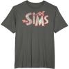 imageThe Sims Vintage Distressed The Sims Logo Video Game TShirtAsphalt Grey