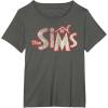 imageThe Sims Vintage Distressed The Sims Logo Video Game TShirtAsphalt Grey