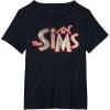 imageThe Sims Vintage Distressed The Sims Logo Video Game TShirtBlack