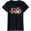 imageThe Sims Vintage Distressed The Sims Logo Video Game TShirtBlack