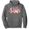 imageThe Sims Vintage Distressed The Sims Logo Video Game Pullover HoodieAsphalt Grey