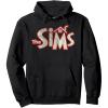 imageThe Sims Vintage Distressed The Sims Logo Video Game Pullover HoodieBlack