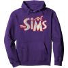imageThe Sims Vintage Distressed The Sims Logo Video Game Pullover HoodiePurple