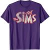 imageThe Sims Vintage Distressed The Sims Logo Video Game TShirtPurple