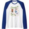 imageThe Sims Visit Strangerville Map Video Game Raglan Baseball TeeRoyal BlueWhite