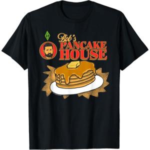 imageThe Sims Bobs Pancakes House Funny Video Game TShirtBlack