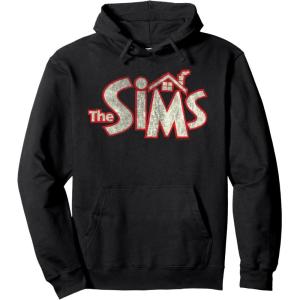 imageThe Sims Vintage Distressed The Sims Logo Video Game Pullover HoodieBlack