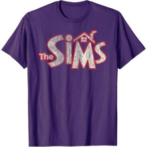 imageThe Sims Vintage Distressed The Sims Logo Video Game TShirtPurple