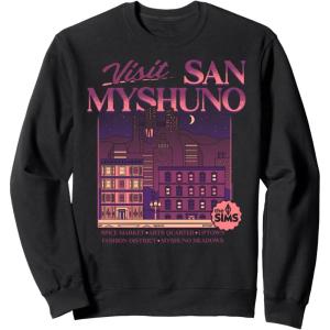 imageThe Sims Visit San Myshuno City Living Video Game SweatshirtBlack