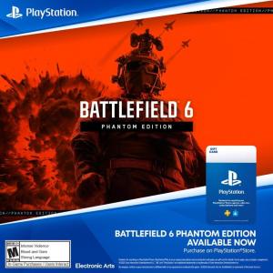 imagePlayStation Store Gift Card for Battlefield 6  Phantom  PS5 Digital Code